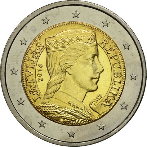 2 euro latvijas 2014